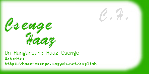 csenge haaz business card